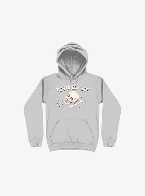 Death Is Life Skull Silver Hoodie