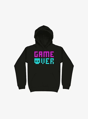 Game Over Skull Black Hoodie