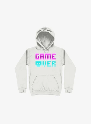 Game Over Skull White Hoodie