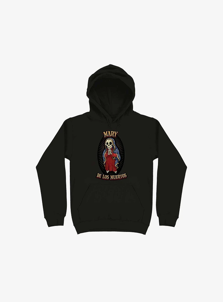 Mary De Los Muertos Black Hoodie