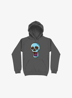 Modern Skull Asphalt Grey Hoodie