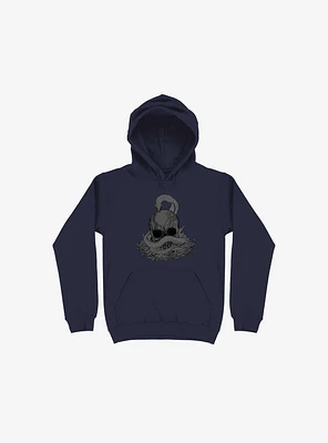Snake & Skull Navy Blue Hoodie