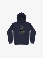 Snake & Skull Navy Blue Hoodie
