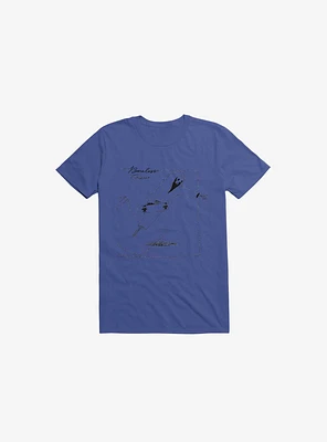 Boneless Crew Skater Skeleton Royal Blue T-Shirt