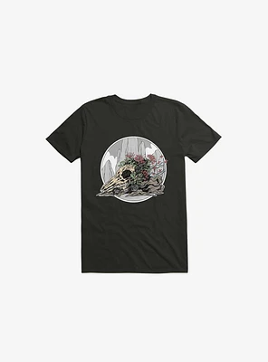Race The Time Skull Black T-Shirt