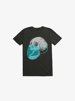 Mask On Skull Black T-Shirt