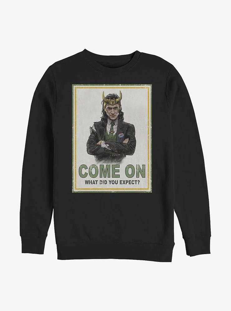 Marvel Loki President Poster Sweatshirt