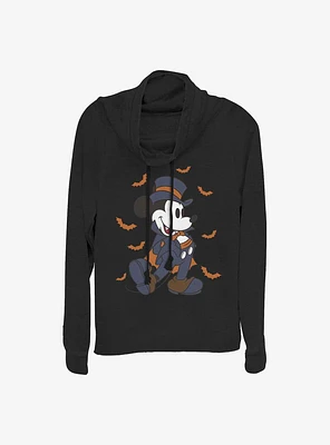 Disney Mickey Mouse Vampire Girls Cowlneck Long-Sleeve Top