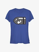Nintendo Mario Bulllet Bill Girls T-Shirt