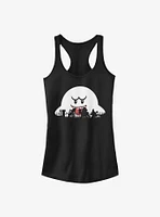 Nintendo Mario Halloween Silhouettes Girls Tank
