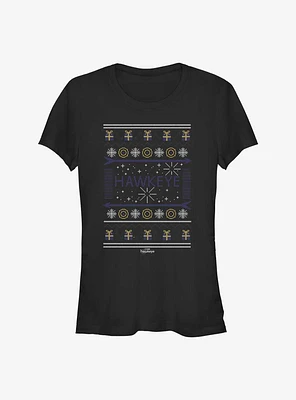 Marvel Hawkeye Christmas Sweater Girls T-Shirt