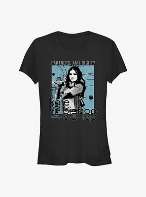 Marvel Hawkeye Kate Bishop Hero Shot Girls T-Shirt