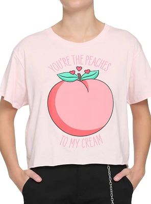 Peaches & Cream Girls Crop T-Shirt