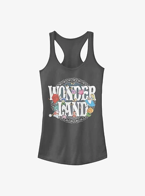 Disney Alice Wonderland Floral Girls Tank