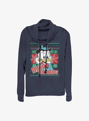 Disney Duck Tale Bah Humbug Scroog Cowlneck Long-Sleeve Girls T-Shirt