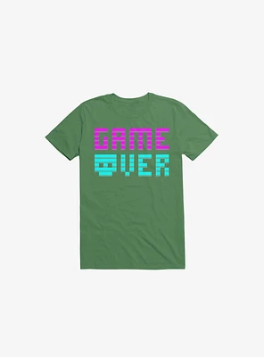 Game Over Skull Kelly Green T-Shirt