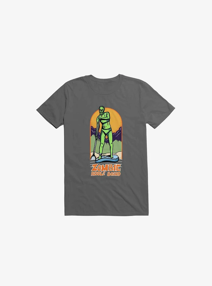 Zombie Paddle Board Asphalt Grey T-Shirt