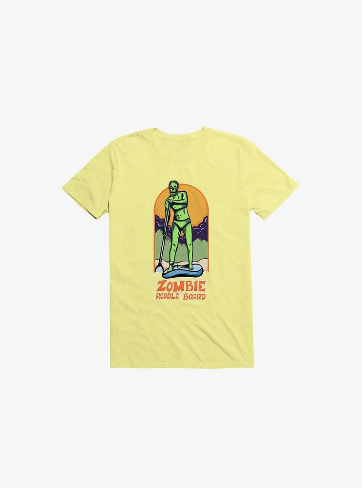 Zombie Paddle Board Corn Silk Yellow T-Shirt