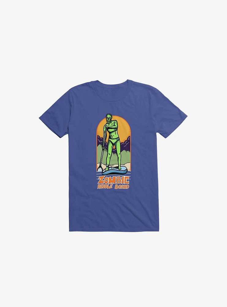 Zombie Paddle Board Royal Blue T-Shirt