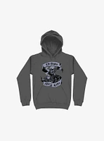 Beans & Bones Coffee Skeleton Asphalt Grey Hoodie