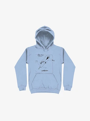Boneless Crew Skater Skeleton Light Blue Hoodie