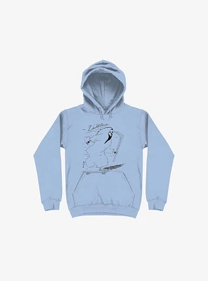 Deathline Reaper Light Blue Hoodie