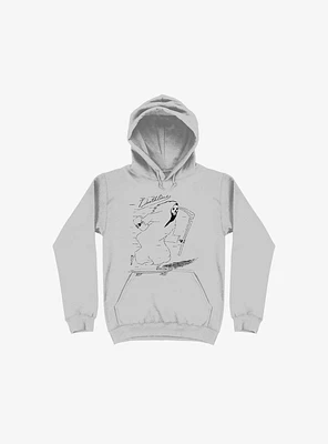 Deathline Reaper Silver Hoodie