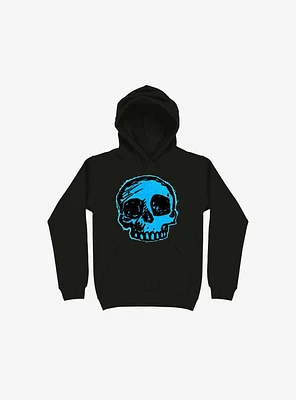Blue Skull Black Hoodie