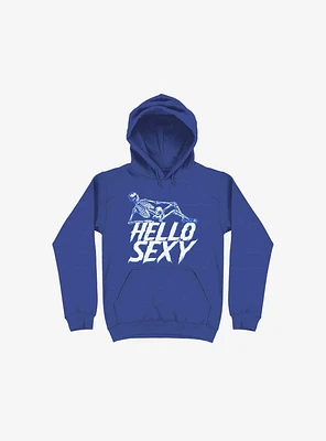 Hello Sexy Skeleton Royal Blue Hoodie