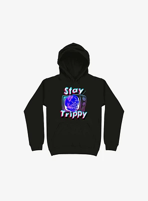 Stay Trippy Cute Retro Aesthetic Universal Vibe Skull Hoodie