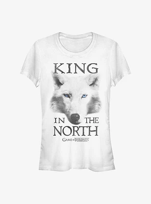 Game Of Thrones King The North Dire Wolf Girls T-Shirt