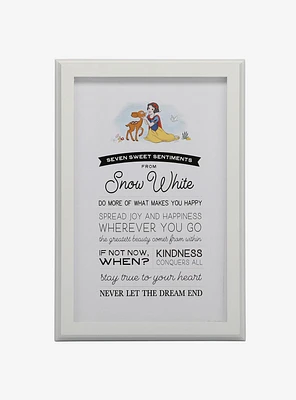 Disney Snow White Lessons Framed Wood Décor