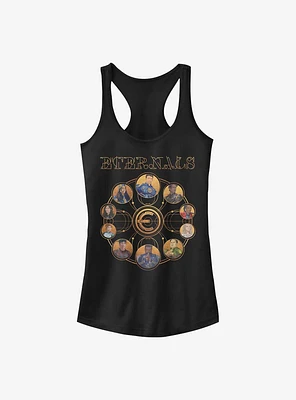 Marvel Eternals Circular Gold Heroes Girls Tank