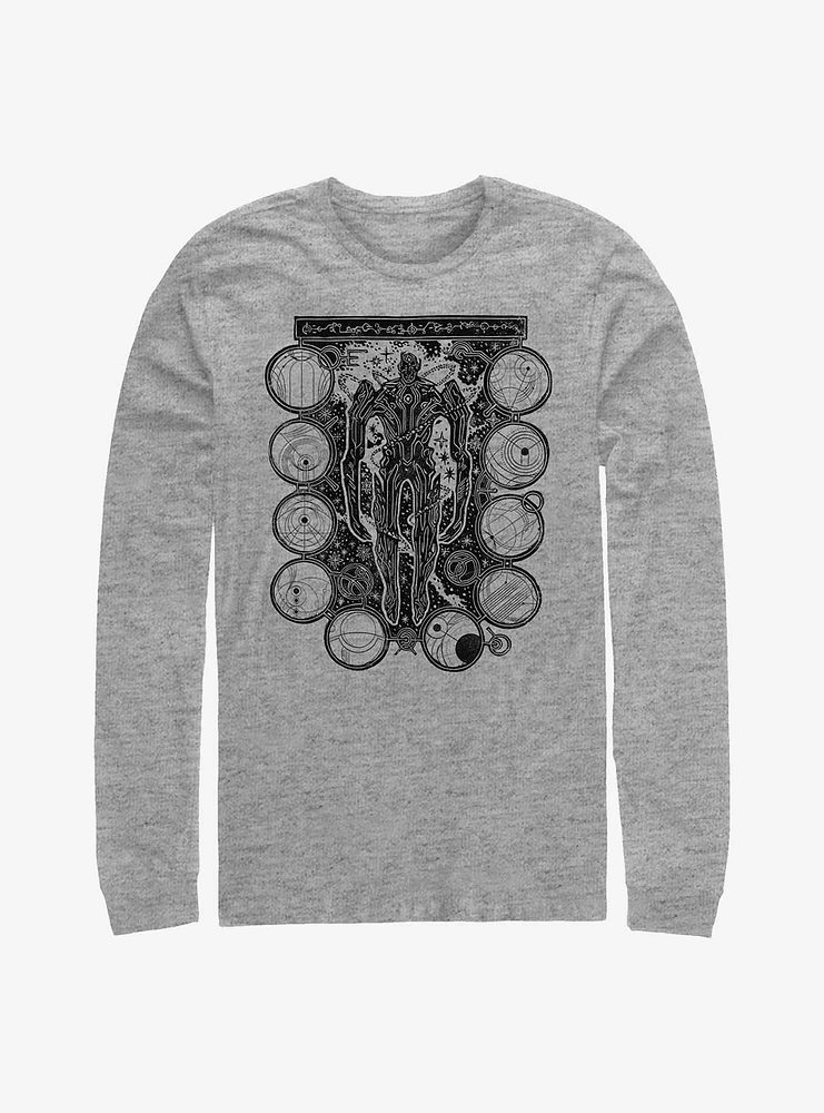 Marvel Eternals Wood Stamp Long-Sleeve T-Shirt