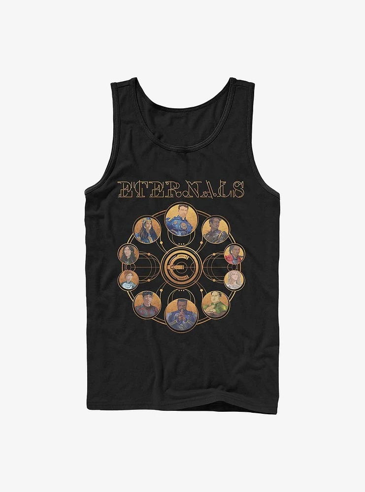 Marvel Eternals Circular Gold Heroes Tank