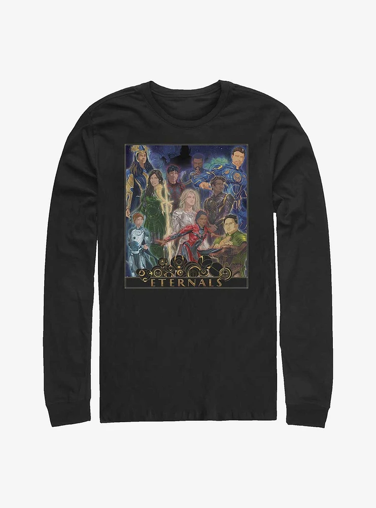 Marvel Eternals Art Frame Poster Long-Sleeve T-Shirt