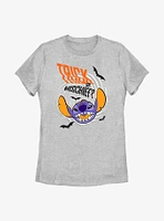 Disney Lilo And Stitch Trick Or Mischief Womens T-Shirt