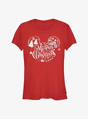 Disney Mickey Mouse Holiday Ears Girls T-Shirt