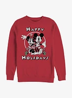 Disney Mickey Mouse & Minnie Happy Holidays Sweatshirt