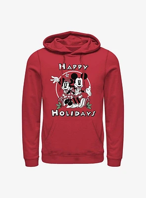Disney Mickey Mouse & Minnie Happy Holidays Hoodie