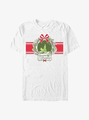 Star Wars The Mandalorian Snow Globe Holiday T-Shirt