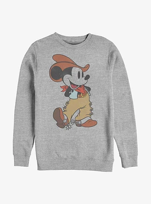 Disney Mickey Mouse Western Crew Sweatshirt