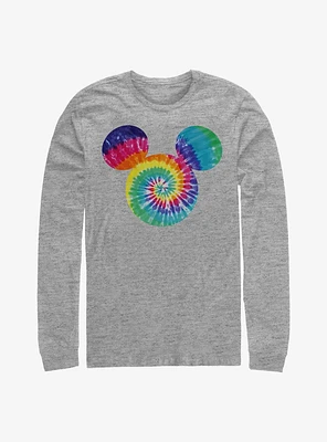 Disney Mickey Mouse Tie Dye Fill Long-Sleeve T-Shirt