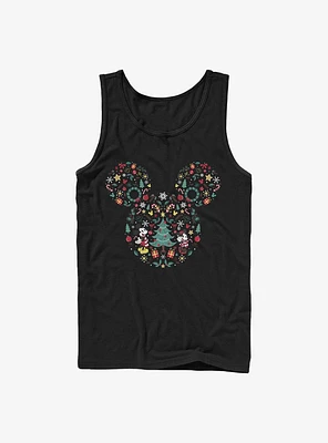 Disney Mickey Mouse & Minnie Holiday Icon Ear Fill Tank Top