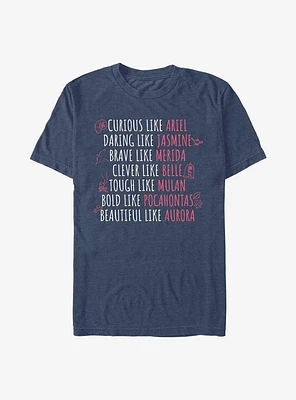 Disney Princess Character Traits T-Shirt