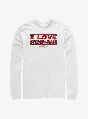 Marvel Spider-Man: No Way Home I Love Spider-Man Long-Sleeve T-Shirt