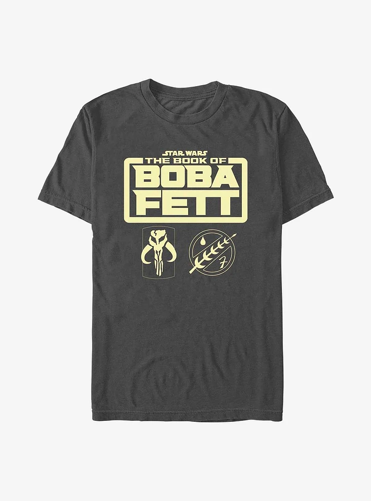Star Wars The Book Of Boba Fett Armor Logo T-Shirt
