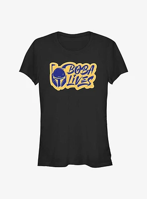 Star Wars The Book Of Boba Fett Lives Graphic Girls T-Shirt
