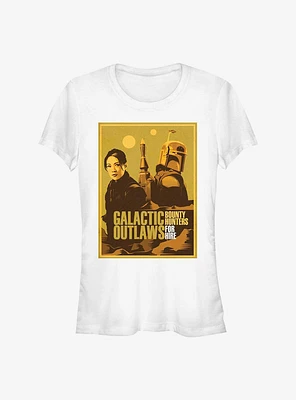 Star Wars The Book Of Boba Fett Galactic Outlaws Girls T-Shirt