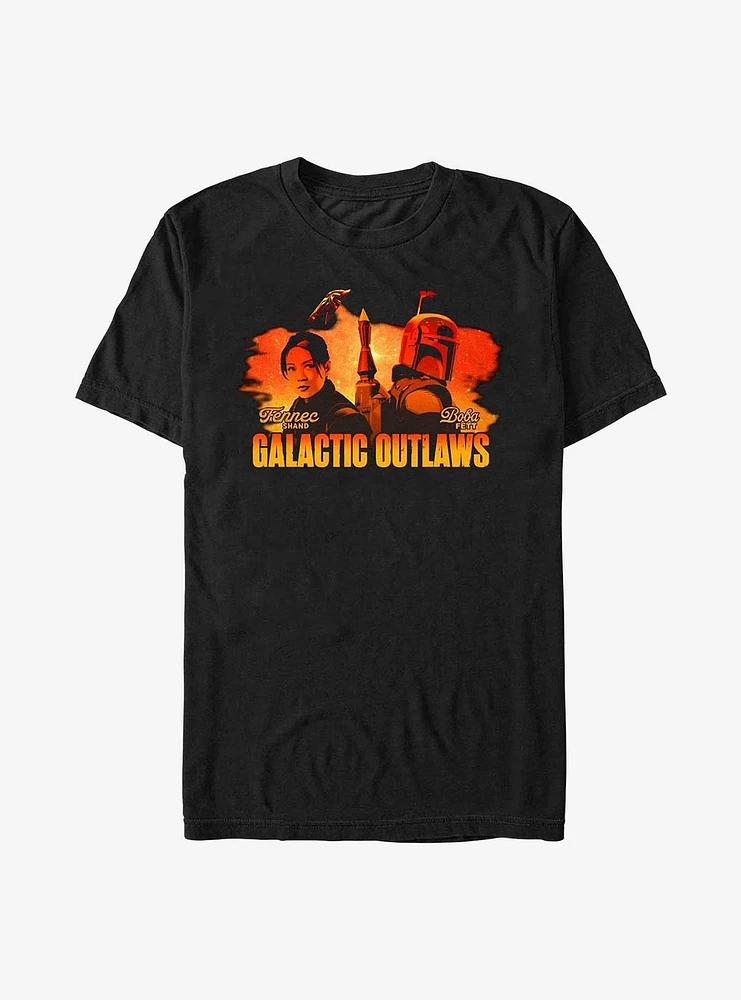 Star Wars The Book Of Boba Fett Galactic Sunset T-Shirt